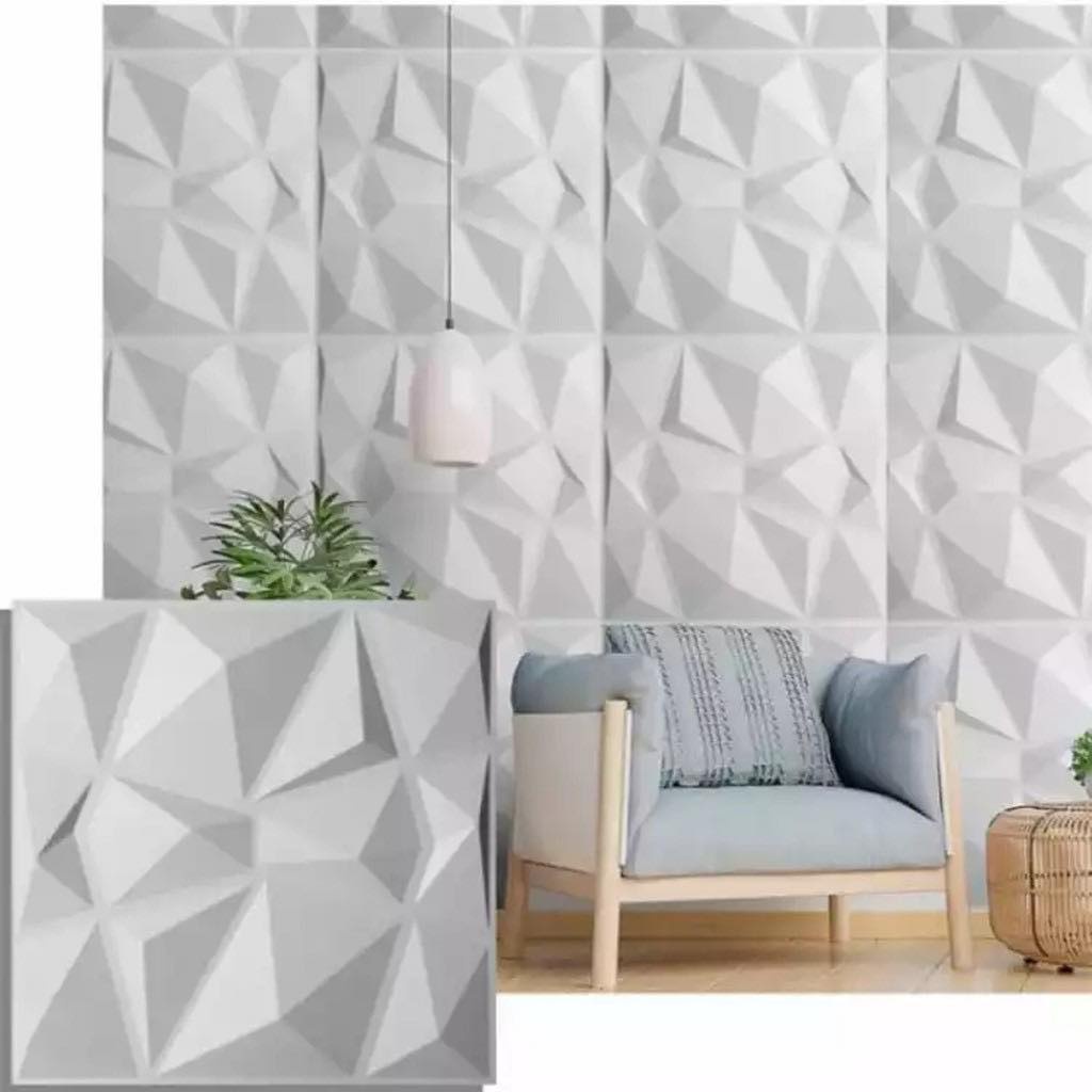 Wallfoam 3D motif Diamon ukuran 70cm x 70cmx 6&8mm-4
