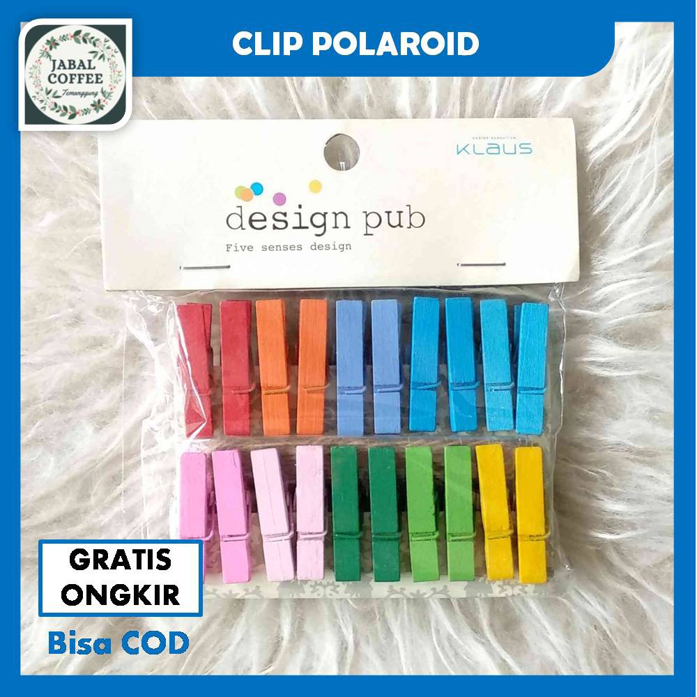 Jepitan Kayu / Jepitan Warna Foto / Klip Kayu / Wooden Clip / Photo Clip / Klip Jepit MiniJ92