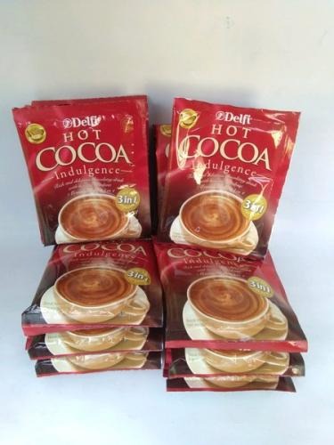 Delfi Hot Cocoa Indulgence 10 x 25gr Minuman Serbuk Cokelat