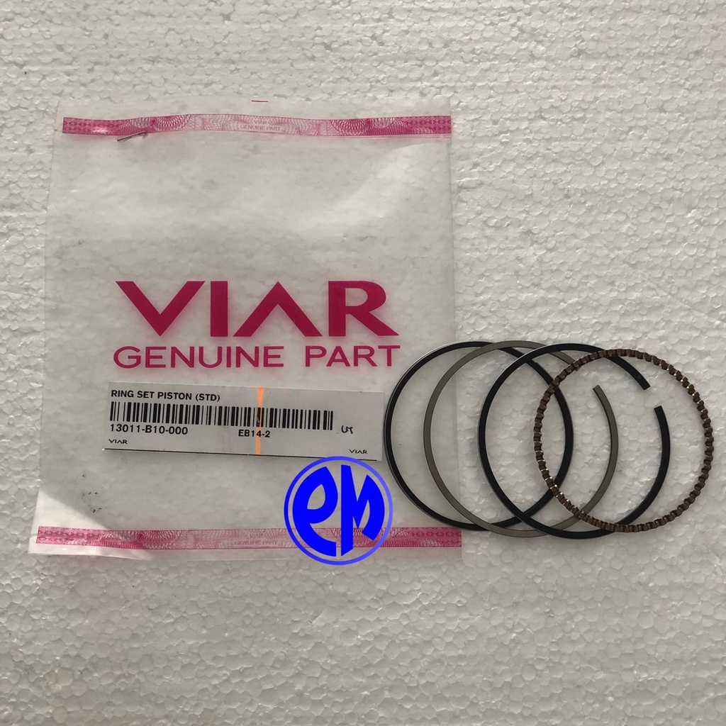 Ring Set Piston Viar Karya Bit 100cc Matic / Ring Seher Motor Roda Tiga Viar Bit Tossa Pico 13011-B1