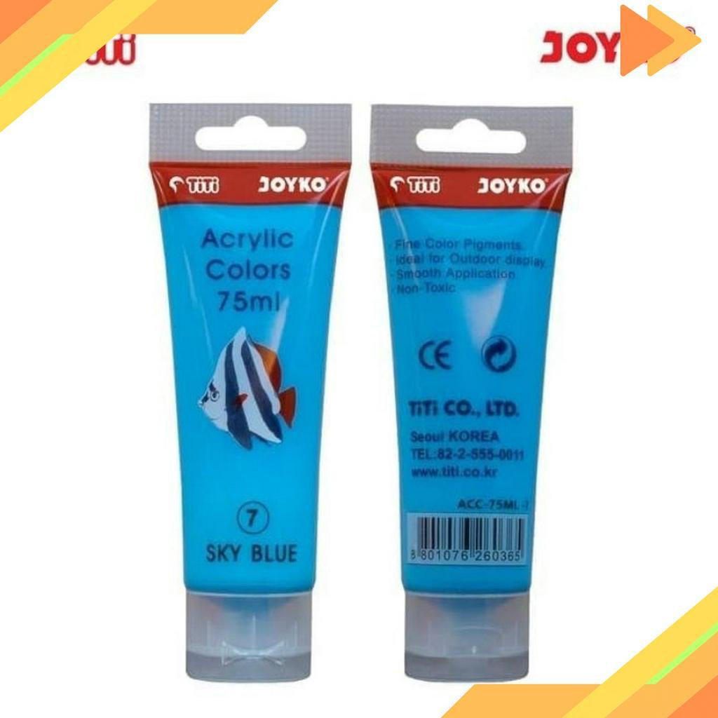 

BRAND Acrylic Color Cat Akrilik Joyko TiTi ACC75ML7 Sky Blue Color Warna