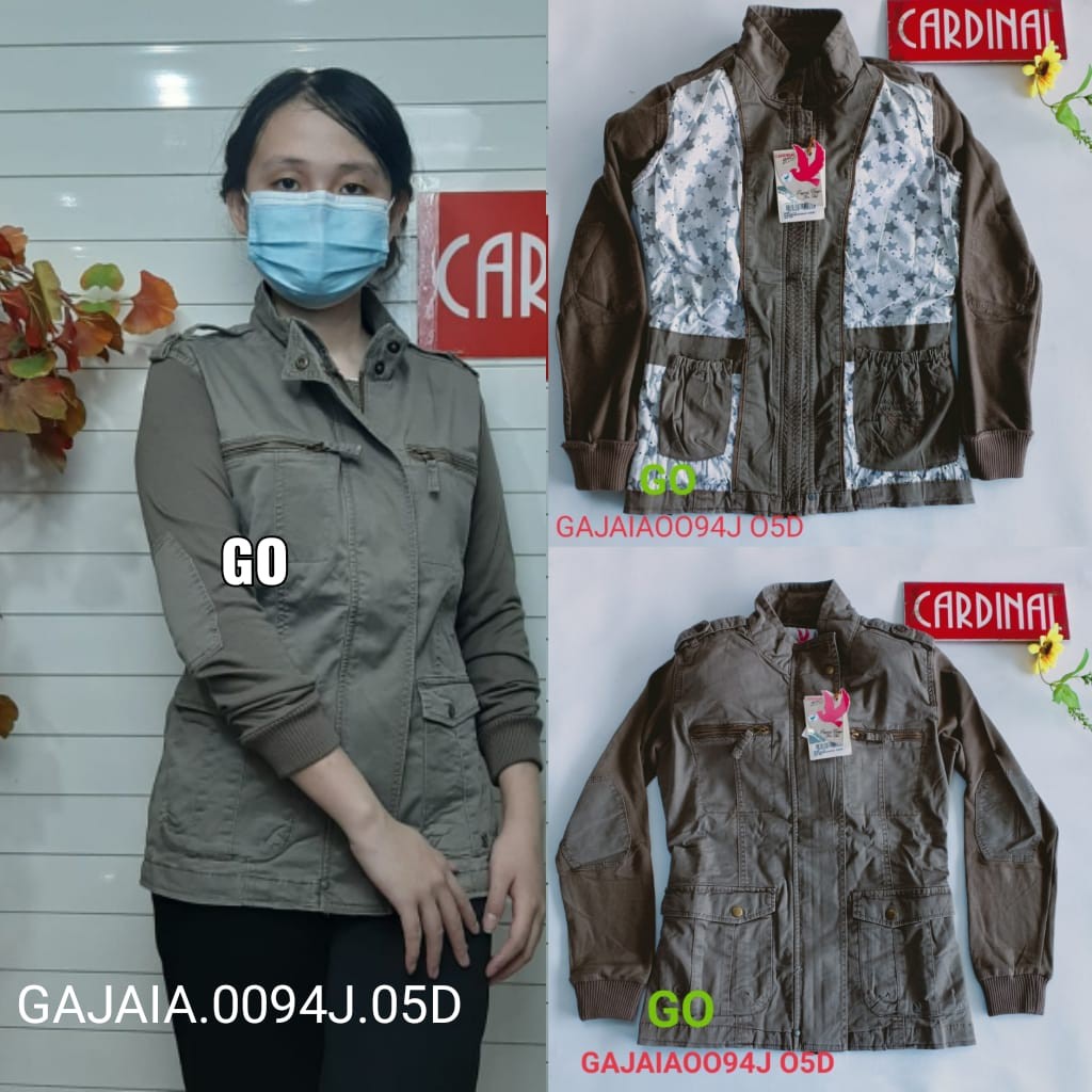 gof CARDINAL GIRL JAKET Pakaian Wanita Outerwear Sweater Jaket Perempuan Cardinal Original