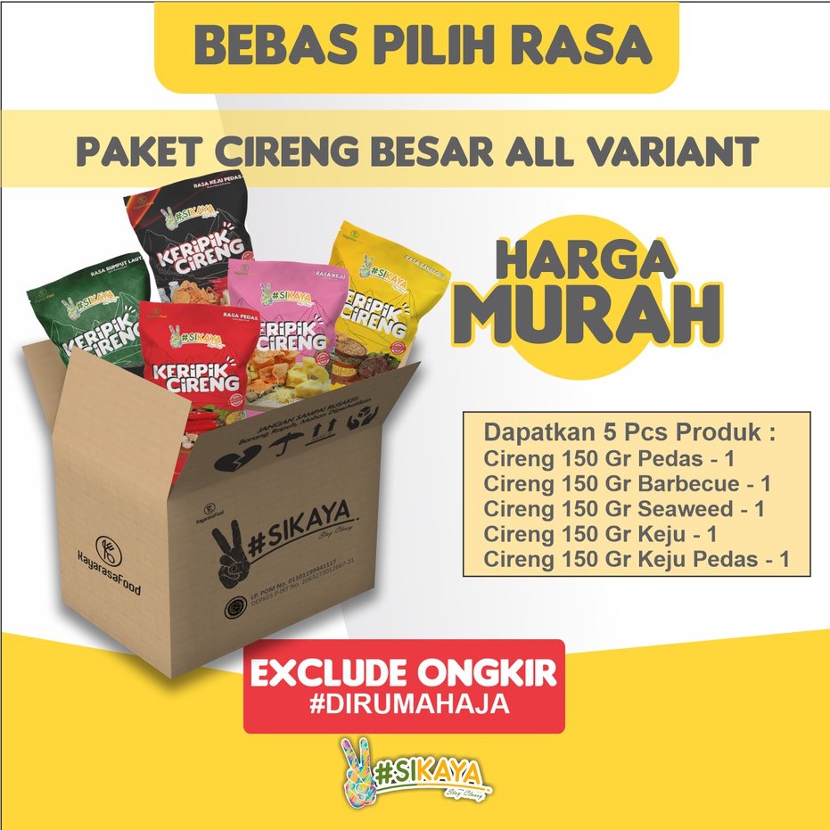 

Paket Keripik Cireng Besar All Variant (135 Gram)-Sikaya