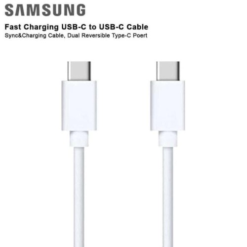 Kabel Data Samsung Note 10 20 S20 S21 Ultra Type C To Type C QC 3.0 Original 100% Fast Charging