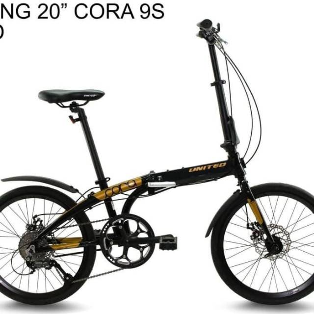 Sepeda lipat United Cora 20" 9 speed
