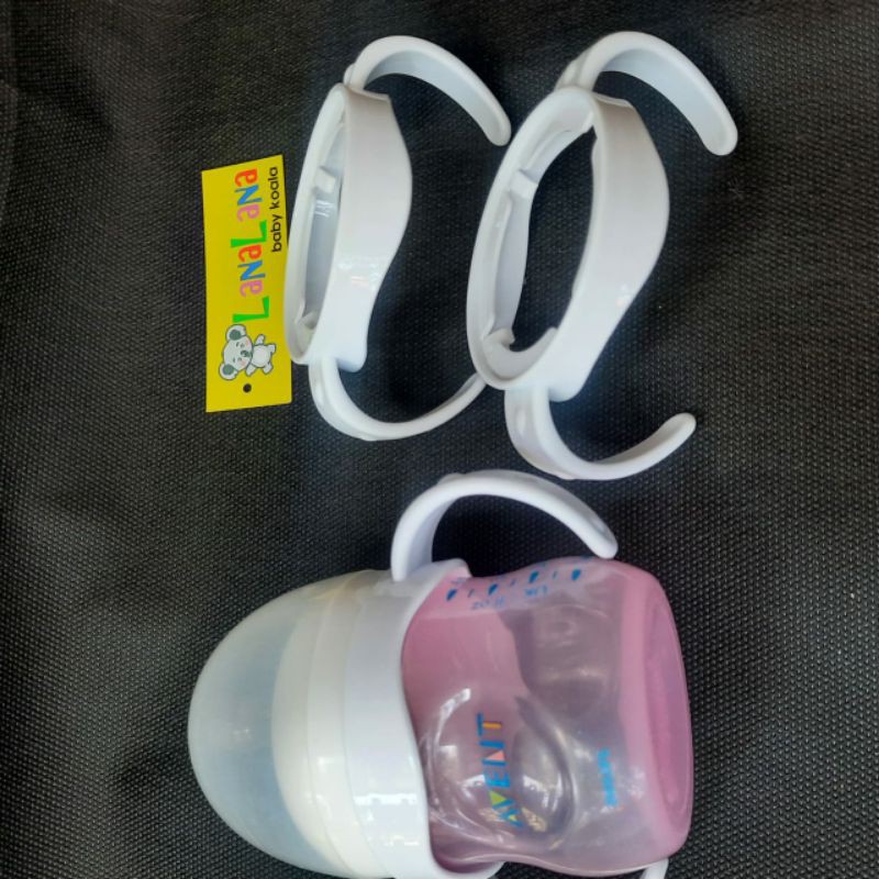 handle botol susu untuk avent natural, babysafe wideneck. pegangan botol susu