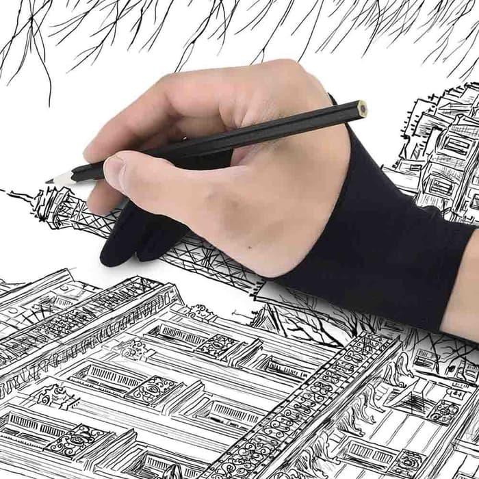 

Sarung Tangan Tracing Drawing Pad Stylus Glove Painting Artist *ST01 - Hitam DONICOVA BEST