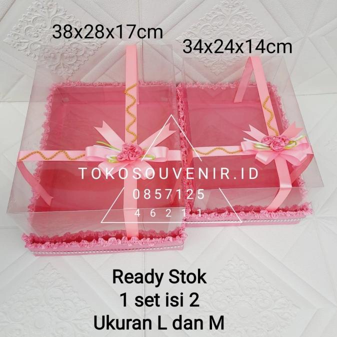 Sale Kotak Hantaran Seserahan Mika Isi 2 Ukuran L Dan M - Paling Dicari