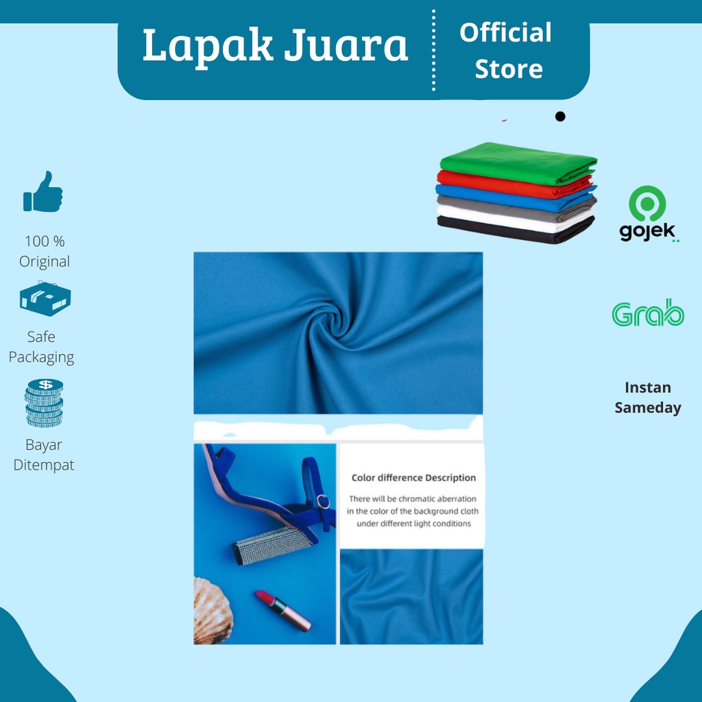 Kain Backdrop Biru Background Biru Kain Biru  Backdrop Studio Fotografi Muslin Cloth Biru Murah