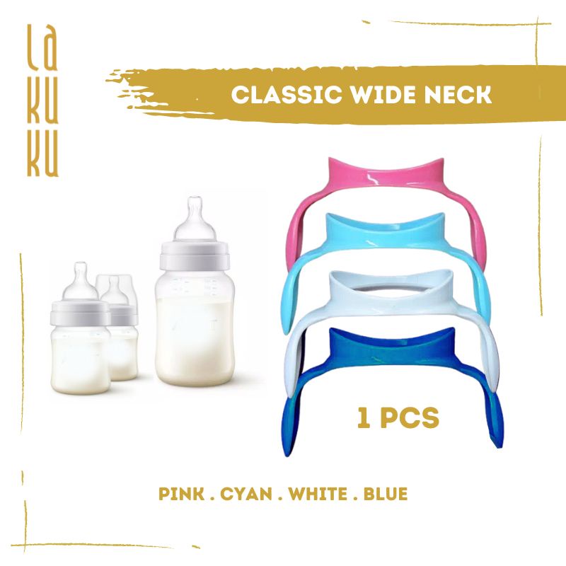 Lakuku - [GROSIR] Bottle Handle Gagang Botol Susu Pegangan Botol Natural dan Classic Wide