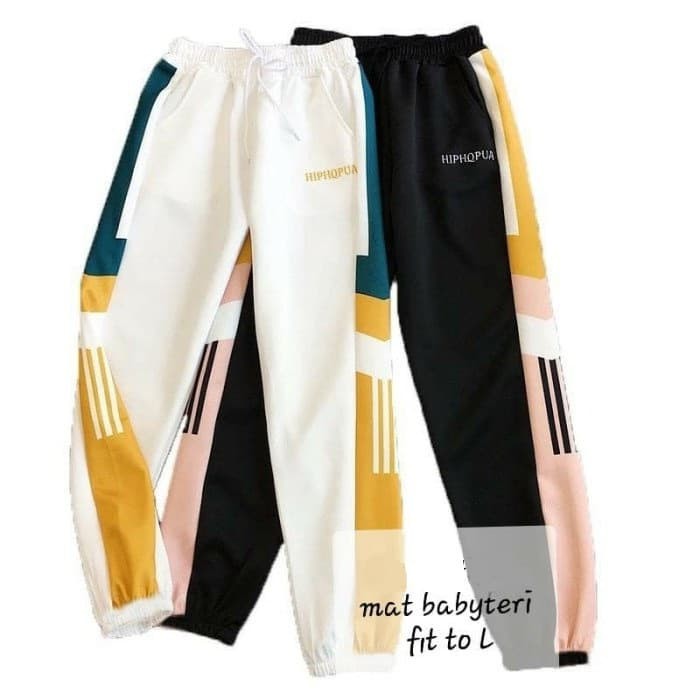 TBI Celana Joger Street Wear Hip Hop Mixture Unisex Korean Style Joger BTS Joger Blackpink