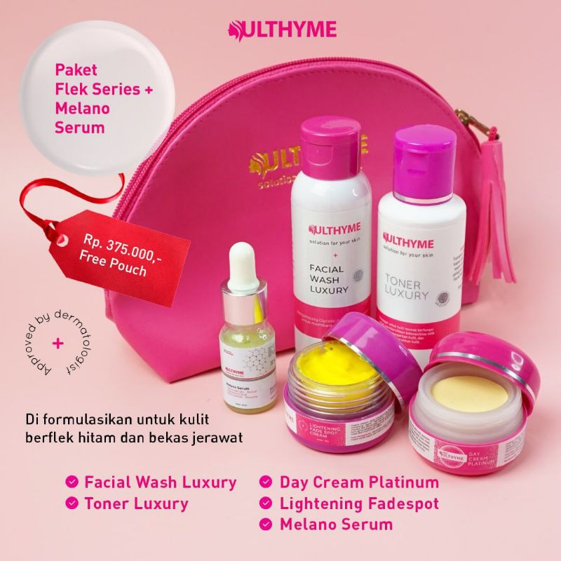 Ulthyme paket flek series + melano serum