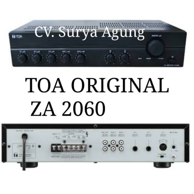 ZA 2060 Amplifier TOA / AMPLI TOA / POWER TOA/ MIXER AMPLIFIER TOA