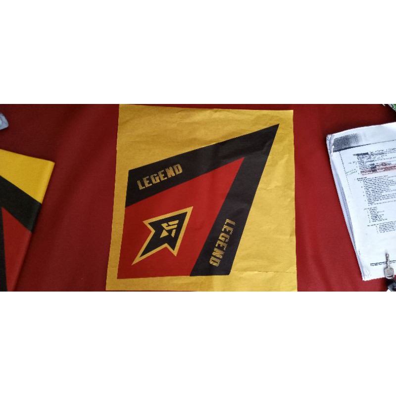 Kertas Layangan Tisu kuning Sablon 2 warna (LEGEND)