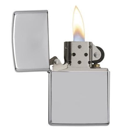 Korek Api Zippo Silver Polos Grade Ori