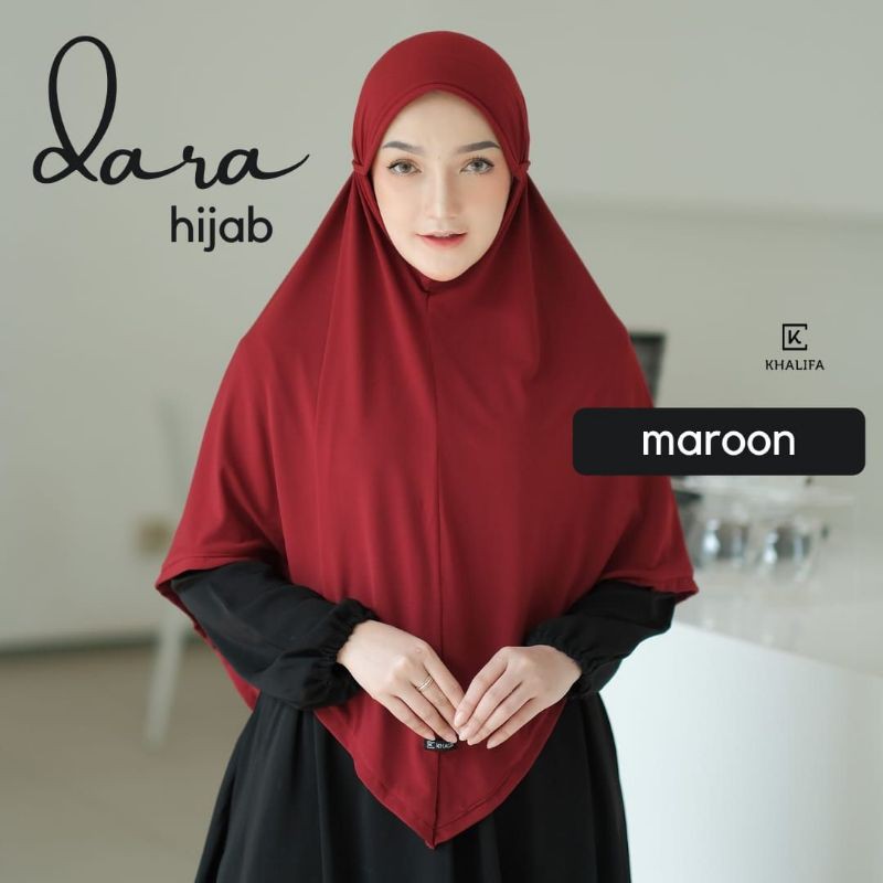 dara hijab maroon