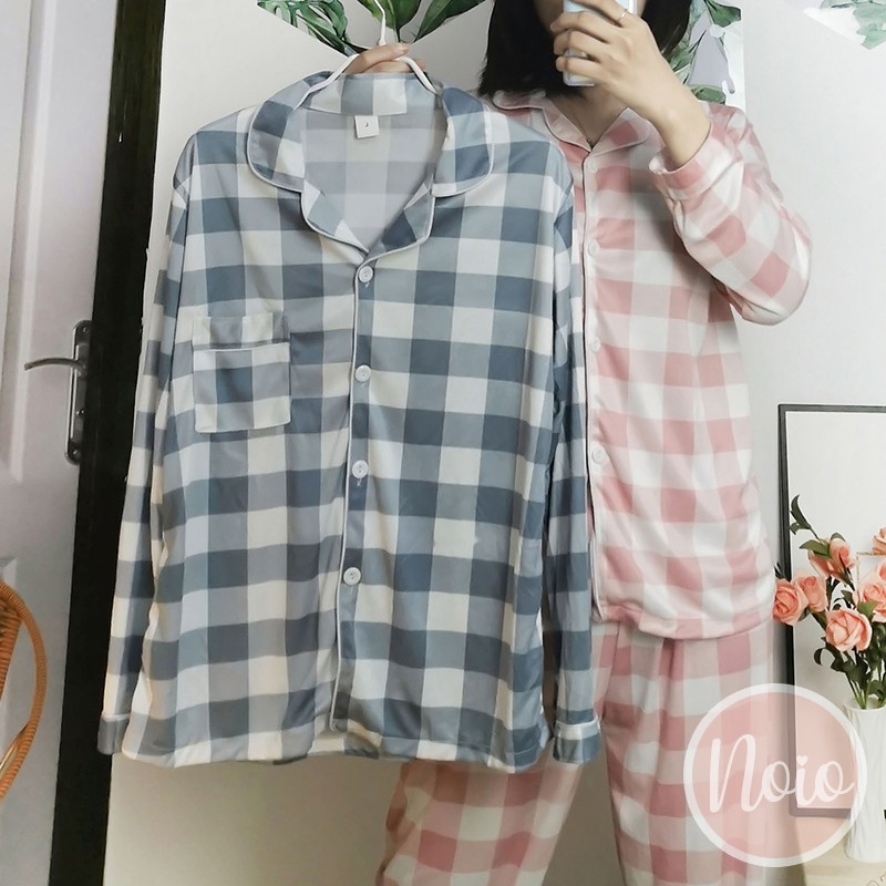 Special Price  SETELAN BAJU TIDUR PIYAMA KOREAN KOTAK NICE SQUARE PAJAMAS ONE SET