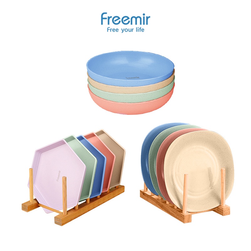 Jual Freemir Set Pcs Wheat Straw Jerami Gandum Warna Warni Dinner