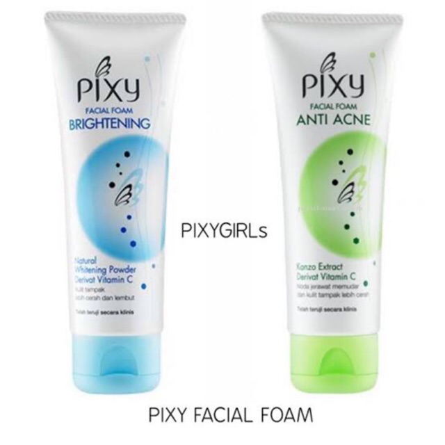 [ 100 gr ] pixy brightening facial foam / pixy acne brightening facial foam