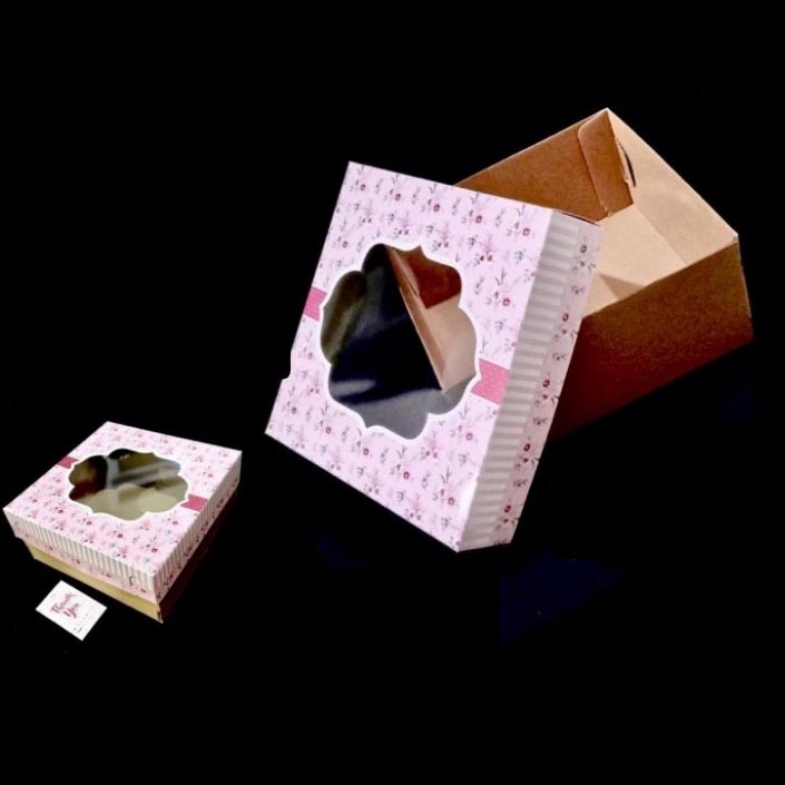 

5 Pcs Box Pudding Tutup Duplek Bunga Pink Kardus Kue Bolu Brownies Lapis Legit Packaging Kotak Hampers Size 22 cm