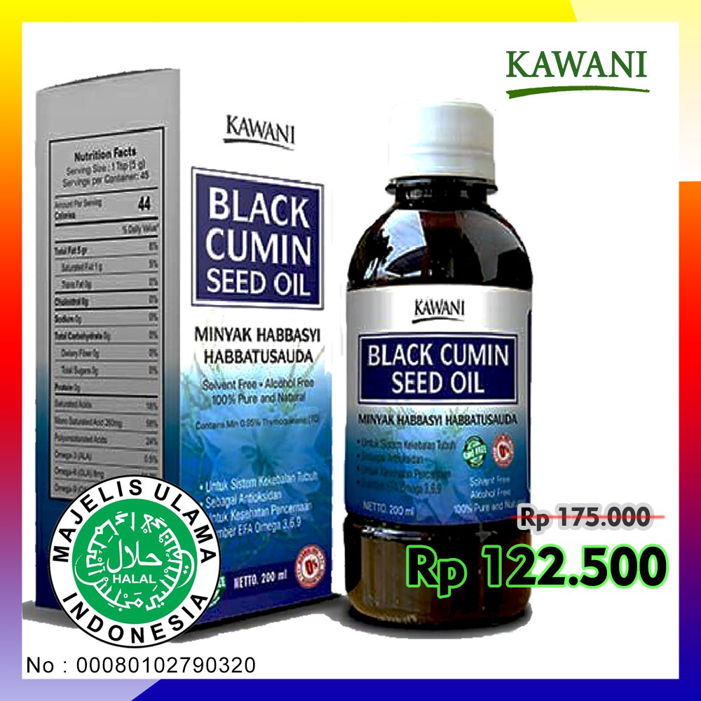 Minyak Habbatussauda Kawani 200 ml - Minyak Habbasyi | Shopee Indonesia
