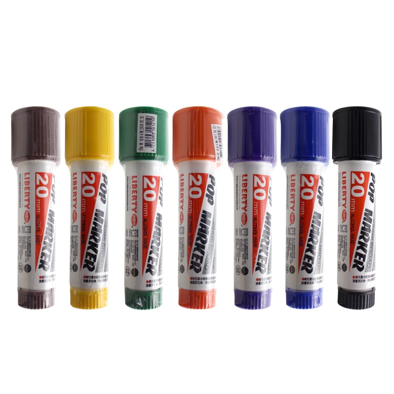 

☇Taiwan Libaidai 907-20 20mm spidol tunggal POP spidol alkohol berminyak spidol iklan POP sikat pena