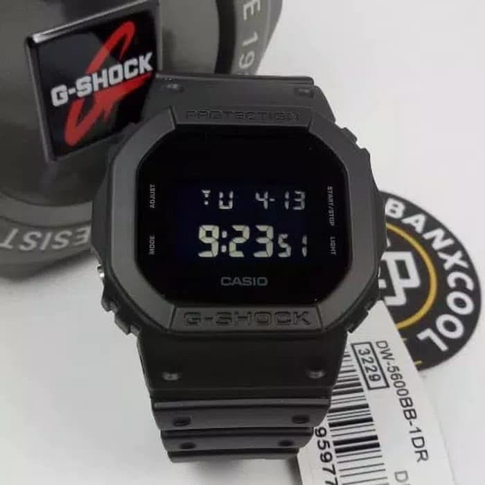 CASIO G-SHOCK DW 5600BB DW-5600BB ORIGINAL GARANSI RESMI