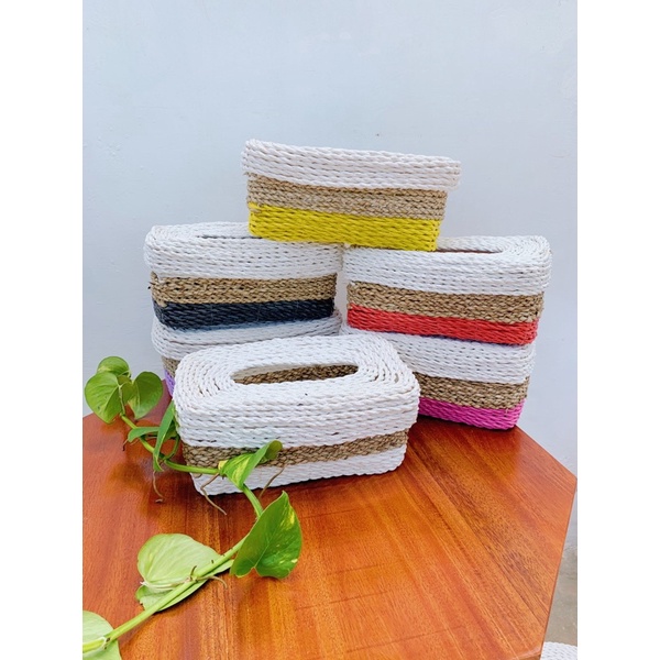 Tempat Tisu Anyam Seagrass / Tempat Tisu Natural / Tempat Tisu Meja / Tempat Tisu Hotel