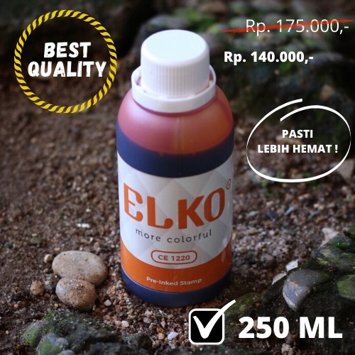 

Tinta Stempel Flash Trodat Otomatis Warna ORANGE isi 250 ML ELKO Waterproof