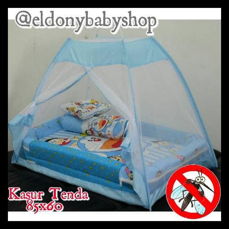 Kasur Kelambu Tenda Doraemon/ Kasur Bayi Bess/Bantal Guling Doraemon Bermutu