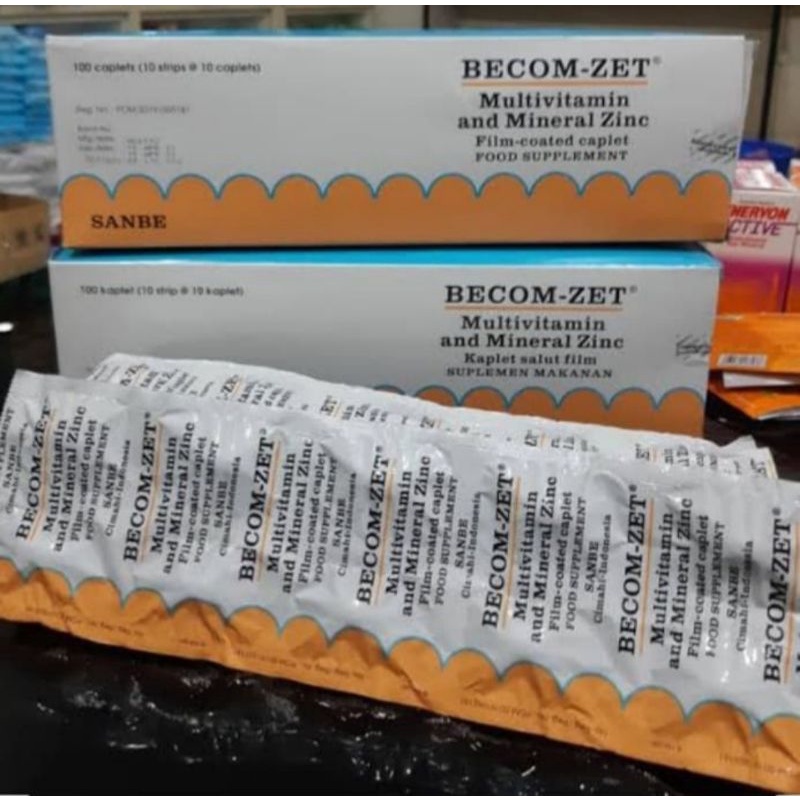 Becom Zet Multivitamin + Zink untuk menjaga tubuh tetap vit d musim pandemi Covid-19
