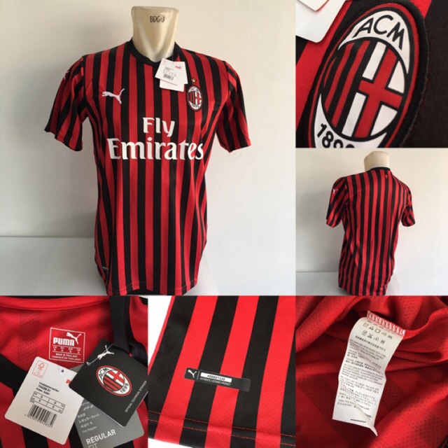 Jersey baju bola Ac milan home official 2019 2020 grade