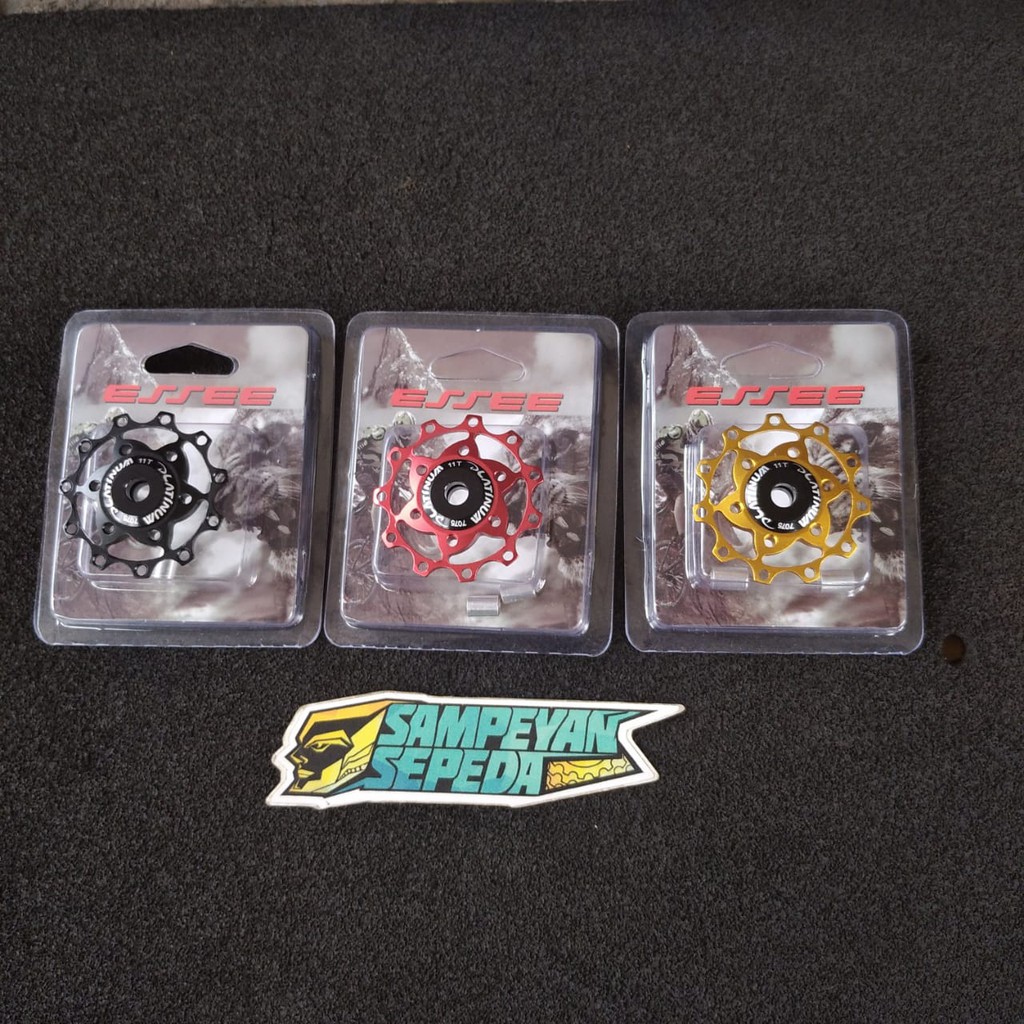Platinum Pulley RD CNC 11T Bearing Rear Derailleur Jockey Wheels Sepeda MTB Federal Gir RD Sepeda