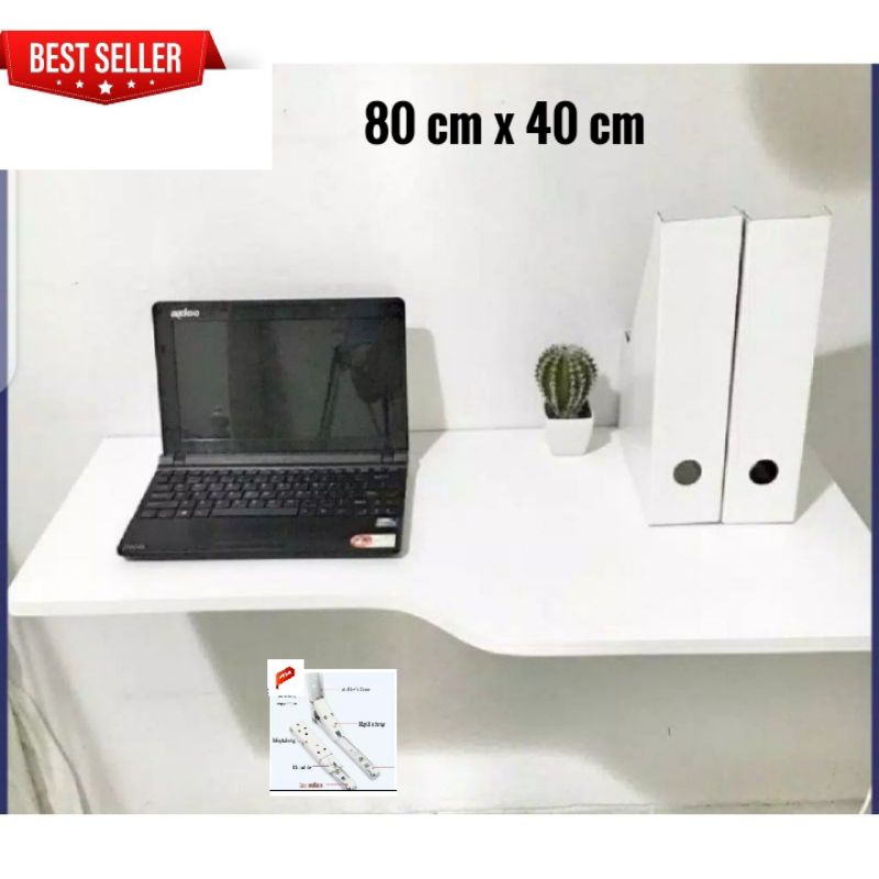 MEJA LAPTOP MEJA LIPAT DINDING 80x40