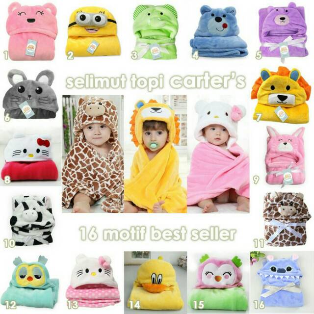 Selimut Topi Anak Bayi Karakter Carter Carters Just To You Selimut Topi Anak Bayi Karakter Carter Carters Just To You