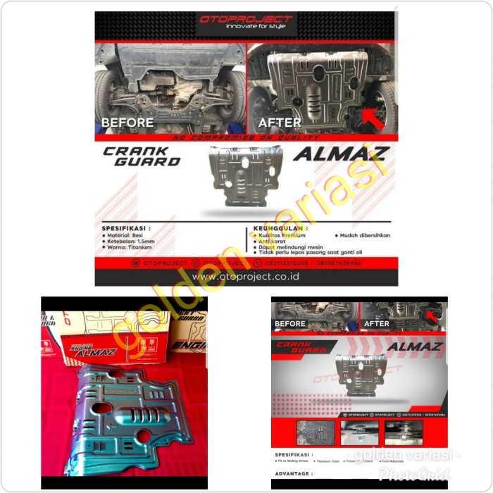 {BEKAS} Crank Guard / Pelindung Bawah Mobil Wuling Almaz Murah