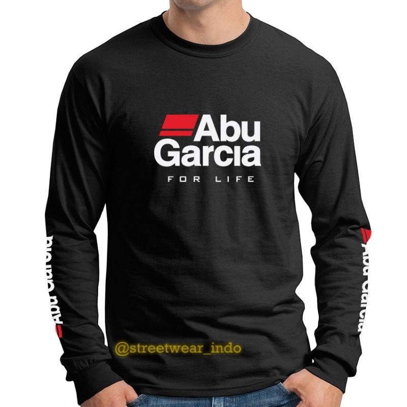 BAJU KAOS JERSEY MANCING ABU GARCIA LONGSLEEVE UNISEX 100% COTTON COMBED