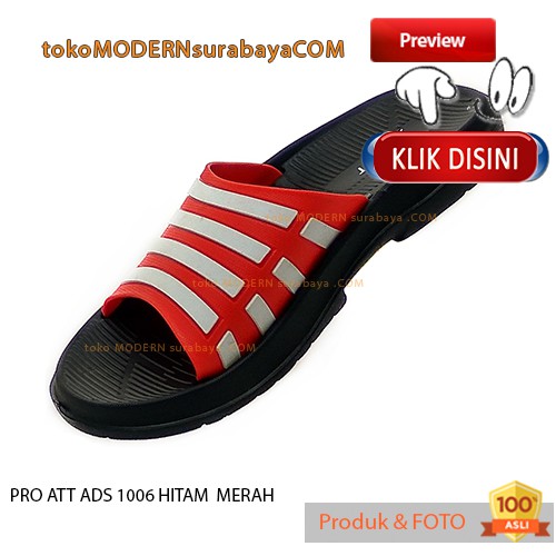 PRO ATT ADS 1006 HITAM MERAH sandal pria selop karet murah