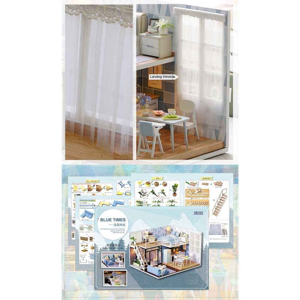 Terbaru ! CUTE ROOM Miniatur Rumah Boneka DIY Doll House Wooden Furniture - L023