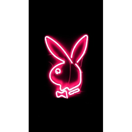 Lampu hias/lampu tidur neon sign/neon flex custom "logo rabbit" Tinggi 30 cm