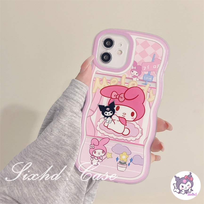 Redmi 12C 11A 10C 9T 9C Note 12 11s 11 10 9 8 Pro 10A 10 9A 9  A2 A1 Xiaomi 11Lite 12T 12Lite 11T 10T Poco M3 F3 X5 X4 X3 Pro Cute Cartoon Wavy Edge Lens Protection Phone Case Soft Cover