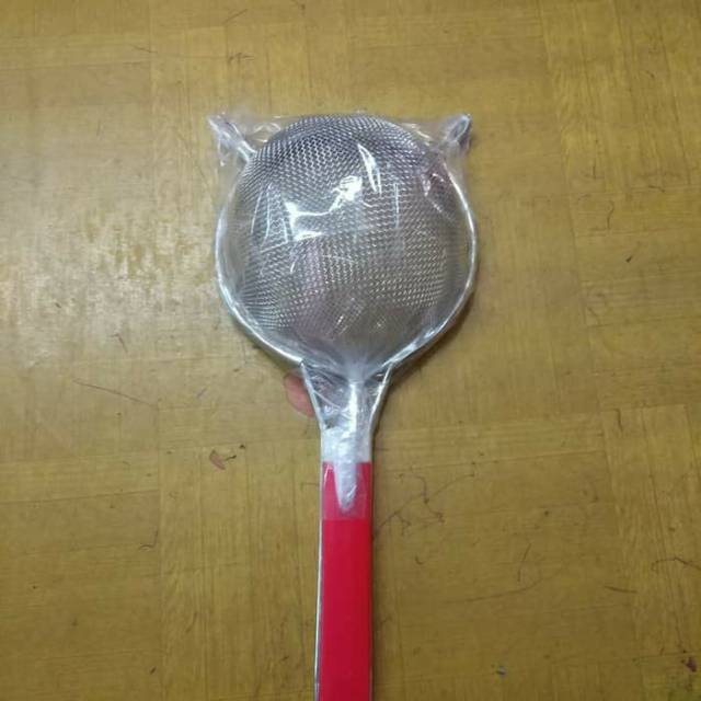 Saringan halus jus juice jepang bubur gagang merah diameter 13 cm