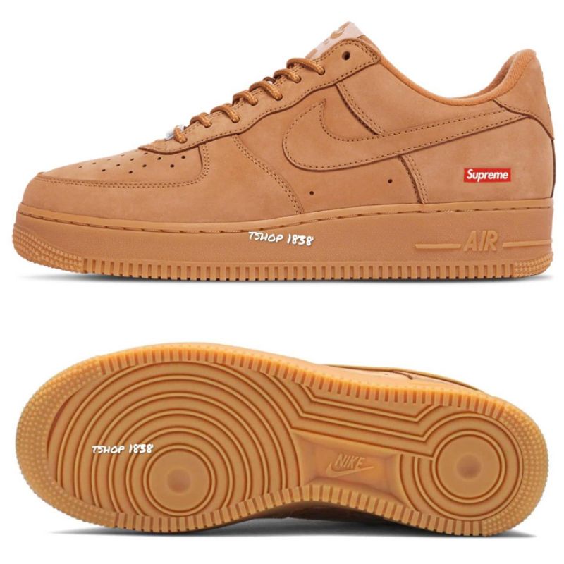 Air force 1 low Supreme Flax