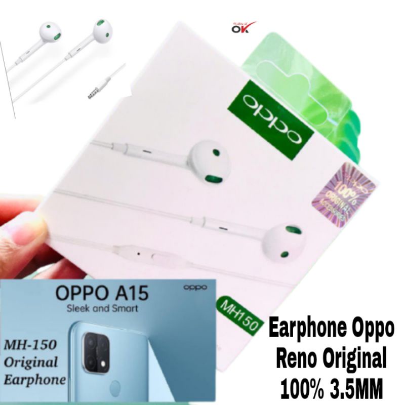 Headset Oppo Original 100%  MH-150 14.5MM 20Hz-20KHz OriGINAL 100%