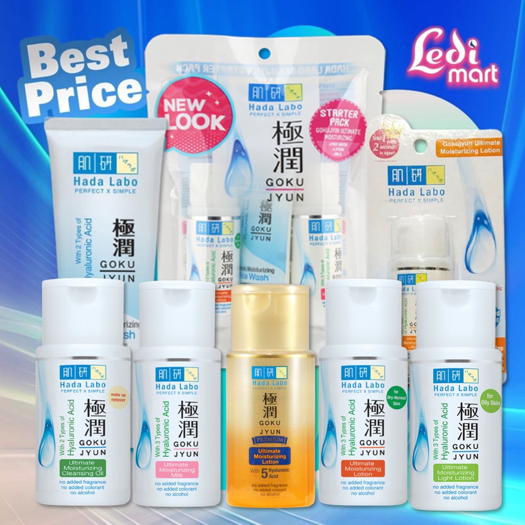 ORIGINAL Hada Labo Gokujyun Lotion 100ml / Hadalabo Gokujun / Toner Wajah / Hydrating Toner / Melembabkan / LEDI MART