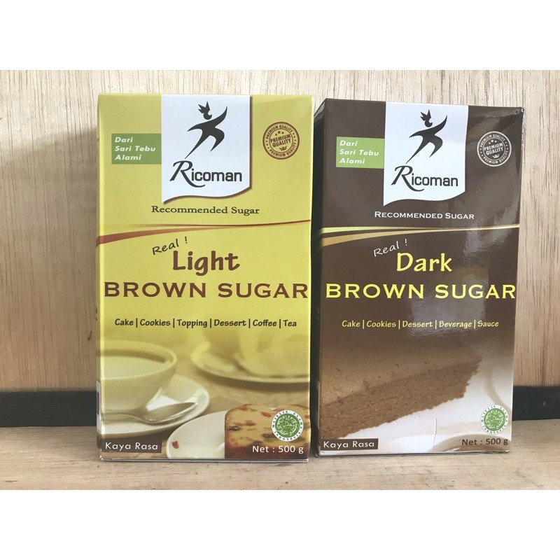 

Ricoman Dark & Light Brown Sugar 500 Gr