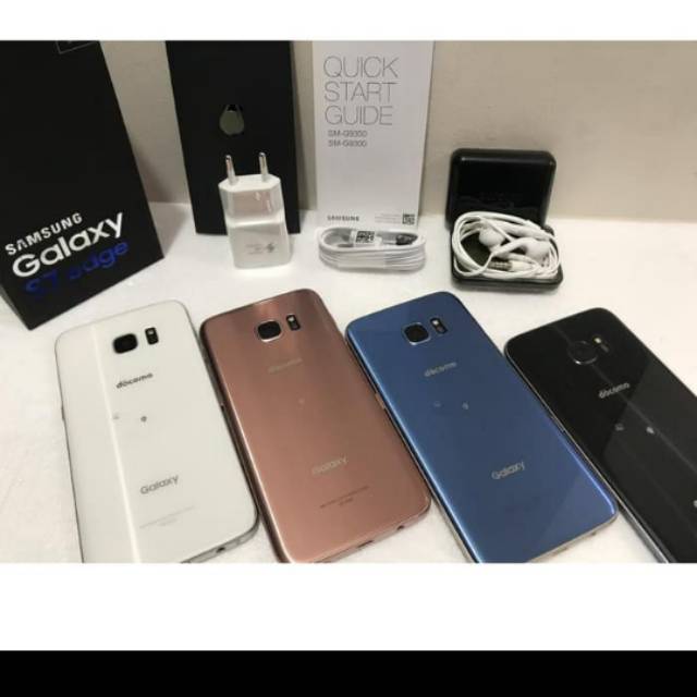 SAMSUNG S7 EDGE DOCOMO LIKE NEW FUULSHEET FREE ONGKIR