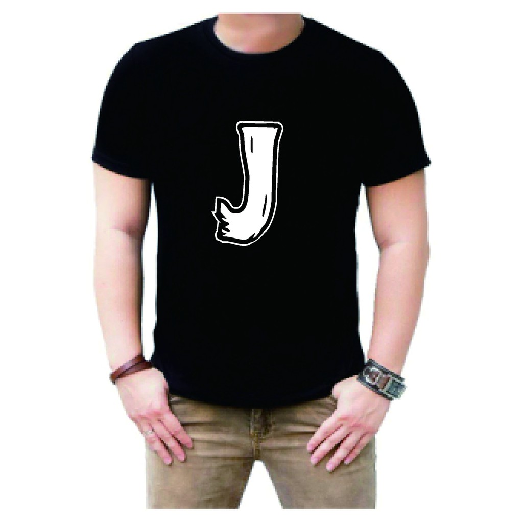 BAJU KAOS INISIAL J / KAOS COWOK / KAOS CEWEK / KAOS KEREN