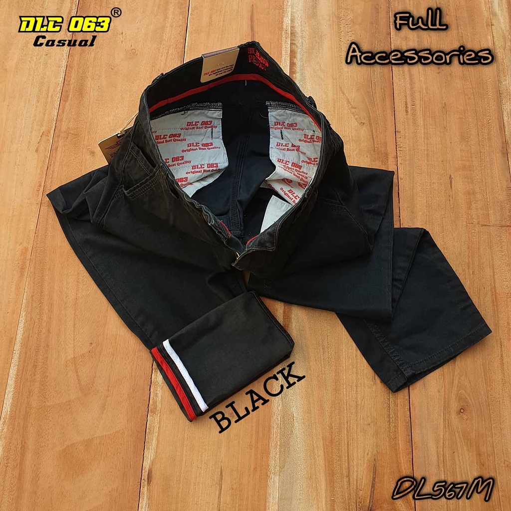 Promo Celana Kanvas Kasual Pria Panjang Model Stretch Slimfit Original DLC063 // Celana Cardinal Slimfit
