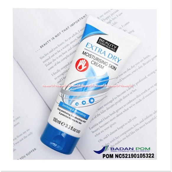 Beauty Extra Dry 100ml Moisturising Skin Cream Krim Untuk Kulit Kering Handbody Ekstra Dray Sppthing &amp; Nourishing Beauty Formulas